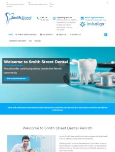 dentist website redesign