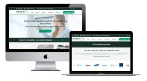 air conditioning web design