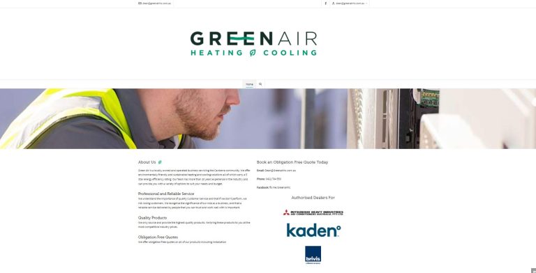 Green Air HC pre homepage redesign