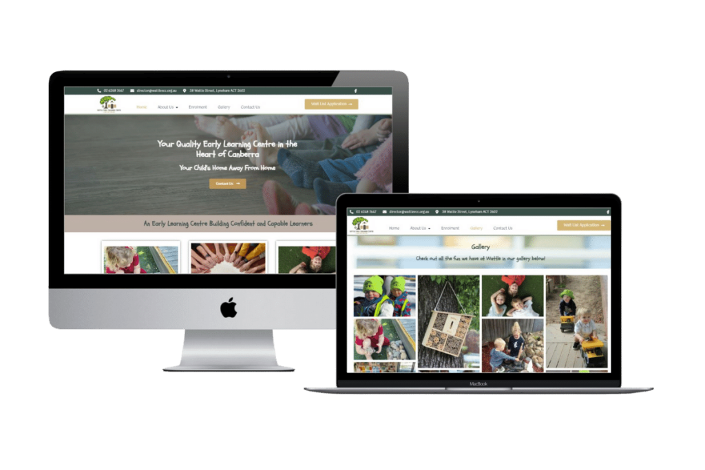 childcare centre web design