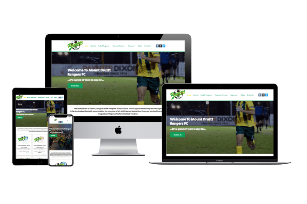 soccer club web design